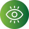 Vision icon representing a sustainable future with zero food waste