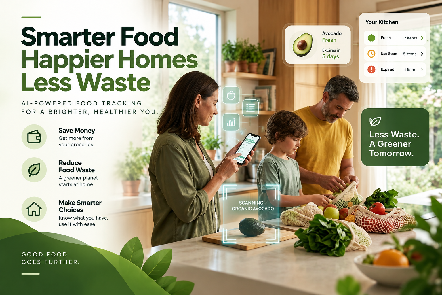 Smarter Food, Happier Homes, Less Waste